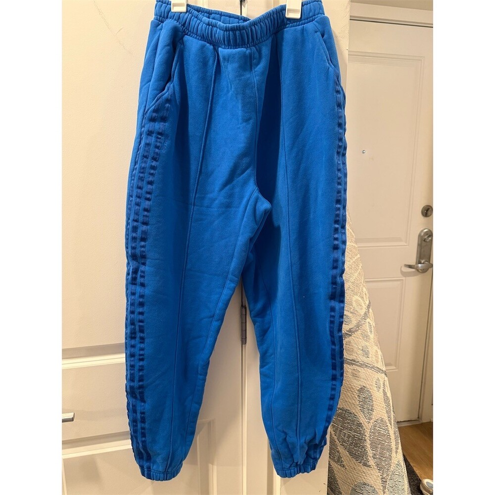 adidas x IVY PARK Jogger Sweatpants Womens M Blue Fleece Tapered Pants